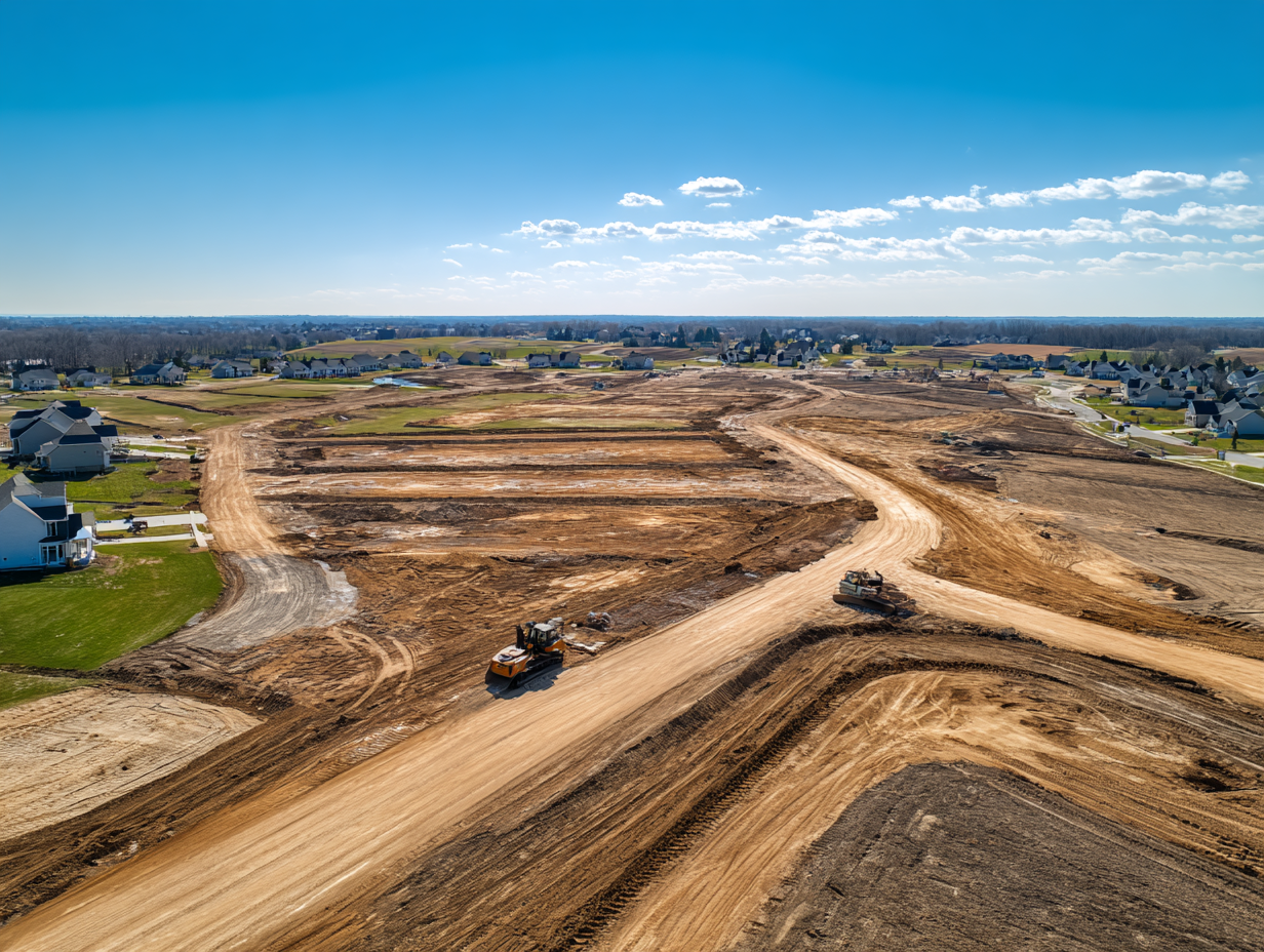 Road and utility infrastructure construction